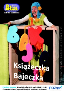 Plakat spektaklu Książeczka Bajeczka